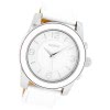 Oozoo Herren Armbanduhr Timepieces Analog Leder wei UOC5387A