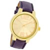 Oozoo Unisex Armbanduhr Vintage Series Analog Leder lila UOC5689A