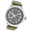 Oozoo Herren Armbanduhr Timepieces Analog Leder grn UOC6066A