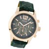 Oozoo Damen Armbanduhr Timepieces Analog Leder dunkelgrn UOC6182A