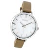 Oozoo Damen Armbanduhr Timepieces Analog Leder beige UOC8357A