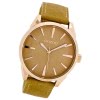 Oozoo Damen Armbanduhr Timepieces Analog Leder gelb UOC8361A