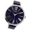 Oozoo Damen Armbanduhr Timepieces Analog Leder blau UOC9218A