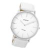 Oozoo Damen Armbanduhr Ultra Slim C9310 Analog Leder wei UOC9310