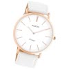 Oozoo Damen Armbanduhr Vintage Analog Leder wei UOC9314A