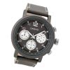 Oozoo Herren Armbanduhr Timepieces C9458A Analog Leder grau UOC9458A