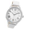 Oozoo Damen Armbanduhr Timepieces Analog Leder wei UOC9475A