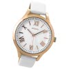 Oozoo Damen Armbanduhr Timepieces Analog Leder wei UOC9476A