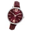 Oozoo Damen Armbanduhr Timepieces C9482 Quarz Leder weinrot UOC9482