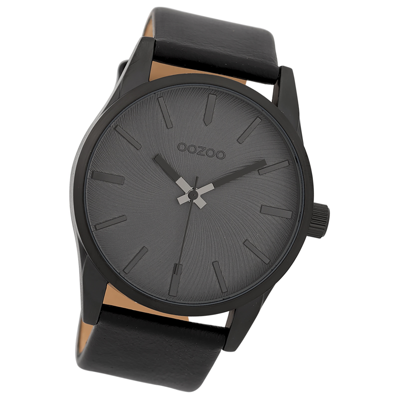 Oozoo Unisex Armbanduhr Timepieces Analog Leder schwarz UOC9629A