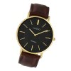 Oozoo Damen Armbanduhr Ultra Slim C9833 Analog Leder rotbraun UOC9833