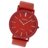 Oozoo Damen Armbanduhr Vintage Series Analog Metall rot UOC9879A