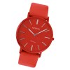 Oozoo Damen Armbanduhr Ultra Slim C9885 Quarzwerk Leder rot UOC9885