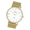 Oozoo Herren Armbanduhr Vintage Series C9908A Analog Edelstahl gold UOC9908A