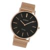 Oozoo Damen Armbanduhr Vintage Series C9924A Analog Edelstahl rosgold UOC9924A