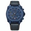 Police Herrenuhr Leder dunkelblau Police Norwood Armbanduhr UPOF0021904