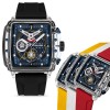 Police Herrenuhr Silikon Armband verschiedenfarbig Armbanduhr UPOO00524X2S