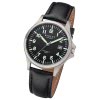 Regent Herren Armbanduhr Analog Lederarmband schwarz UR1092568