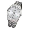 Regent Herren Armbanduhr Analog BA-322 Quarz-Uhr Titan silber URBA322