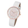 Regent Damen Armbanduhr Analog BA-604 Quarz-Uhr Leder wei URBA604