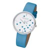 Regent Damen Armbanduhr Analog BA-607 Quarz-Uhr Leder trkis URBA607