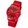 Regent Herren Armbanduhr Analog Nylonarmband rot grn URBA741