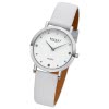 Regent Damen Armbanduhr Analog Lederarmband wei URBA752