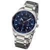 Regent Herren Armbanduhr Analog Metallarmband silber URBA756