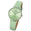 Regent Damenuhr Edelstahl-Armbanduhr Analog Lederarmband URBA853