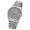 Regent Herrenuhr Edelstahl-Armbanduhr Analog Metallarmband silber URBA881