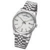 Regent Herrenuhr Edelstahl-Armbanduhr Analog Metallarmband silber URBA883
