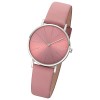 Regent Damenuhr Edelstahl-Armbanduhr Analog Lederarmband URBA888