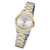 Regent Damen-Armbanduhr 32-F-1005 Edelstahl-Armband silber gold URF1005