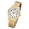 Regent Herren-Armbanduhr 32-F-1017 Quarz-Uhr Edelstahl-Armband gold URF1017