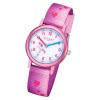 Regent Kinder Armbanduhr Analog F-1207 Quarz-Uhr Textil rosa URF1207