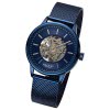 Regent Herren Armbanduhr Analog Metallarmband blau URF1396
