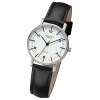 Regent Damen Armbanduhr Analog Lederarmband schwarz URF1479