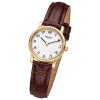 Regent Damen Armbanduhr Analog Lederarmband braun URF1560