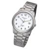 Regent Herren Armbanduhr Analog F-208 Quarz-Uhr Titan silber URF208