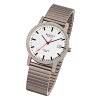 Regent Damen, Herren-Armbanduhr F-475 Quarz-Uhr Titan-Armband silber grau URF475