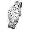 Regent Herren-Armbanduhr F-524 Quarz-Uhr Stahl-Armband silber wei URF524