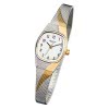 Regent Damen-Uhr Mineralglas Quarzwerk Edelstahl silber gold URF625