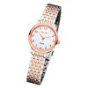 Regent Damen Armbanduhr Analog GM-1460 Quarz-Uhr Metall silber rosegold URGM1460