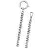 Regent Damen Herren Taschenuhr Kette Flachpanzer 6mm silber URP043