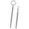 Regent Damen Herren Taschenuhr Kette Rundpanzer 5mm Edelstahl silber URP050