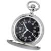 Regent Herren Taschenuhr Analog Gehuse silber URP752