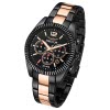 Sector Herren Armbanduhr Chrono Edelstahlband schwarz ros USE73640026