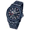 Sector Herren Armbanduhr Chrono Edelstahlarmband blau USE73981009