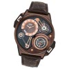STORM Herrenuhr braun Leder Armband Uhr DUALTRON LHR BROWN UST47239/BR