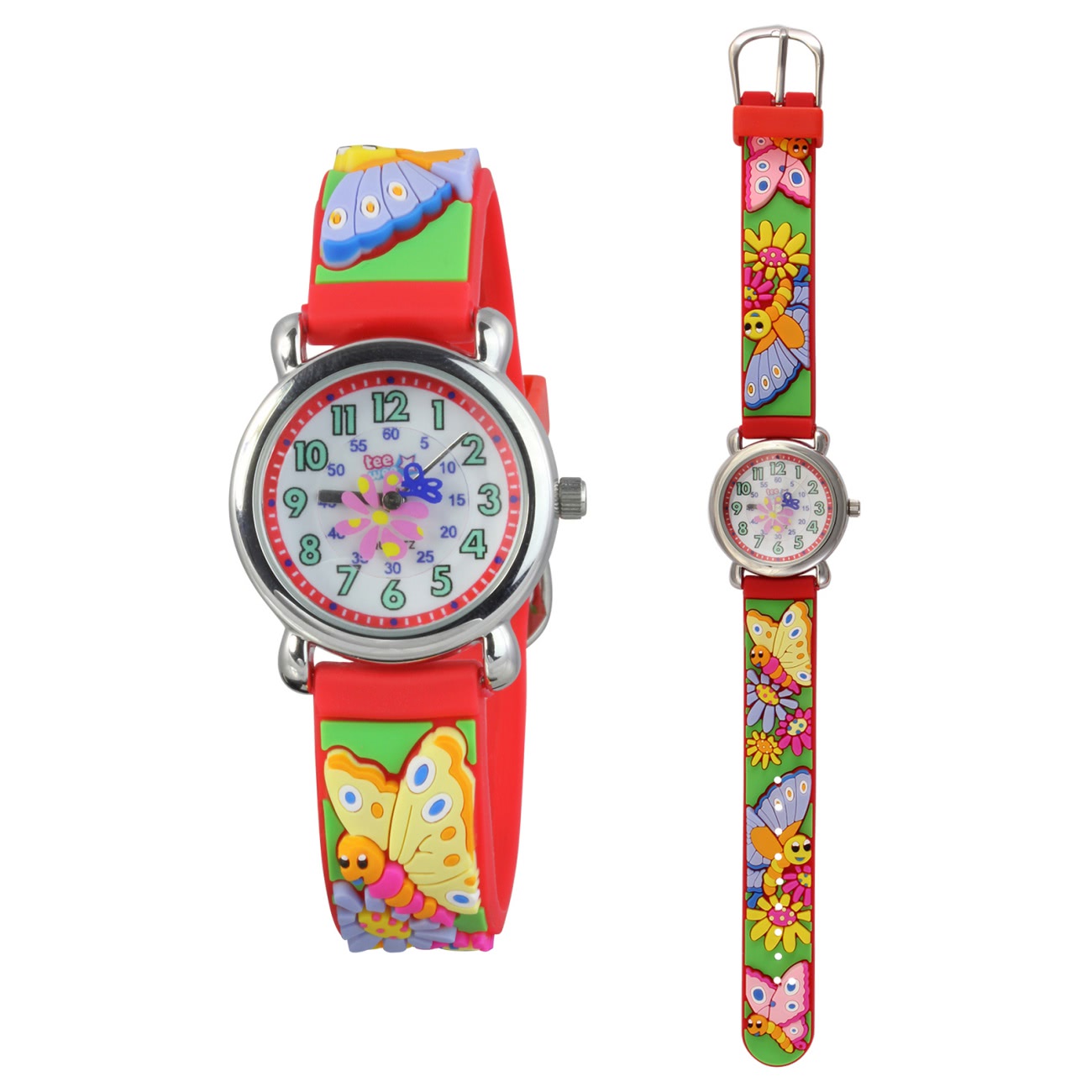 Tee-Wee Enfants Montre 27mm Analogue Fille Motifs Bracelet Coloré Caoutchouc - Bild 7 von 16